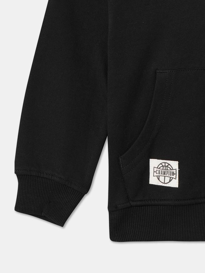 Boys Cotton Hooded Zip Up Graphic Jacket