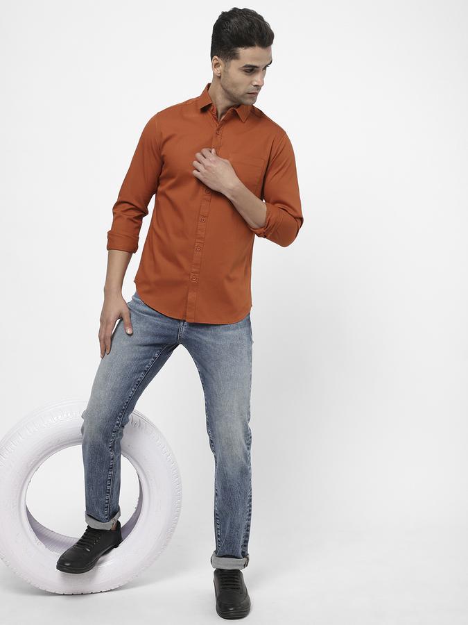 R&B Men Brown Casual Shirts image number 1