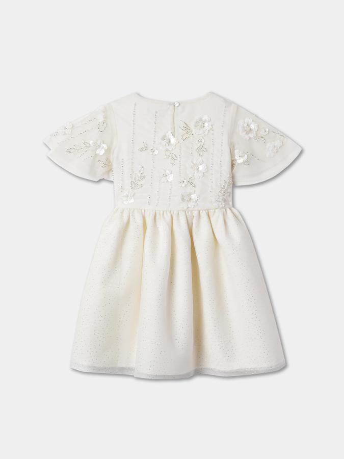 Girls Embellished Fit & Flare Dress image number 1
