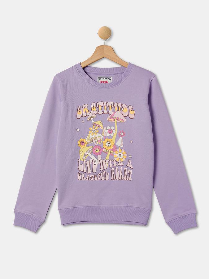 R&B Girl's Round Neck Sweat Top