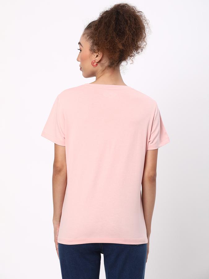 Women Regular Fit Round-Neck T-Shirt image number 2