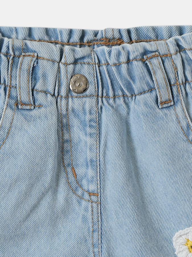 Short For Girls Casual Floral Print Pure Cotton image number 2