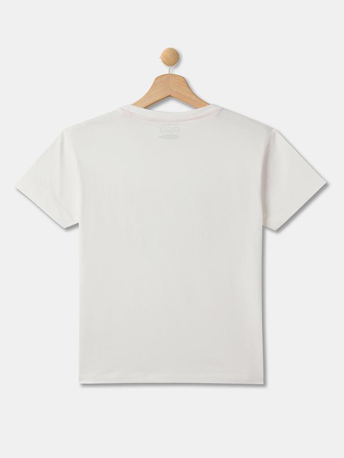 Typographic Print Round-Neck Top image number 1
