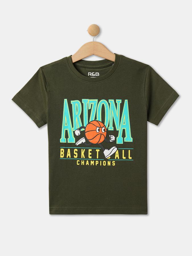 Boys Relaxed Fit Round-Neck T-Shirt