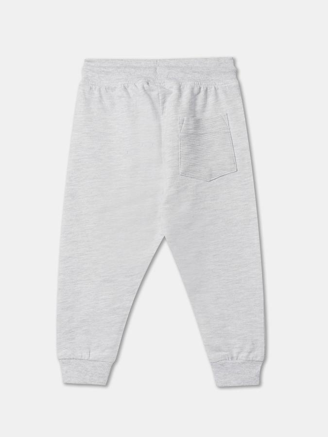 Boys Typographic Print Joggers with Drawstring Waist image number 1