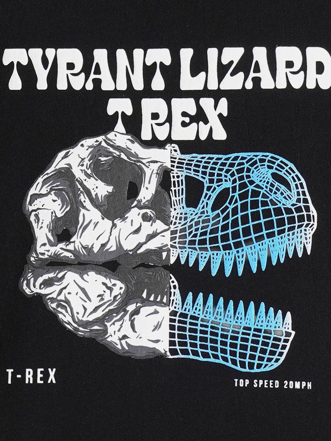 Boys Cotton Regular Fit Crew Neck Graphic T-shirt