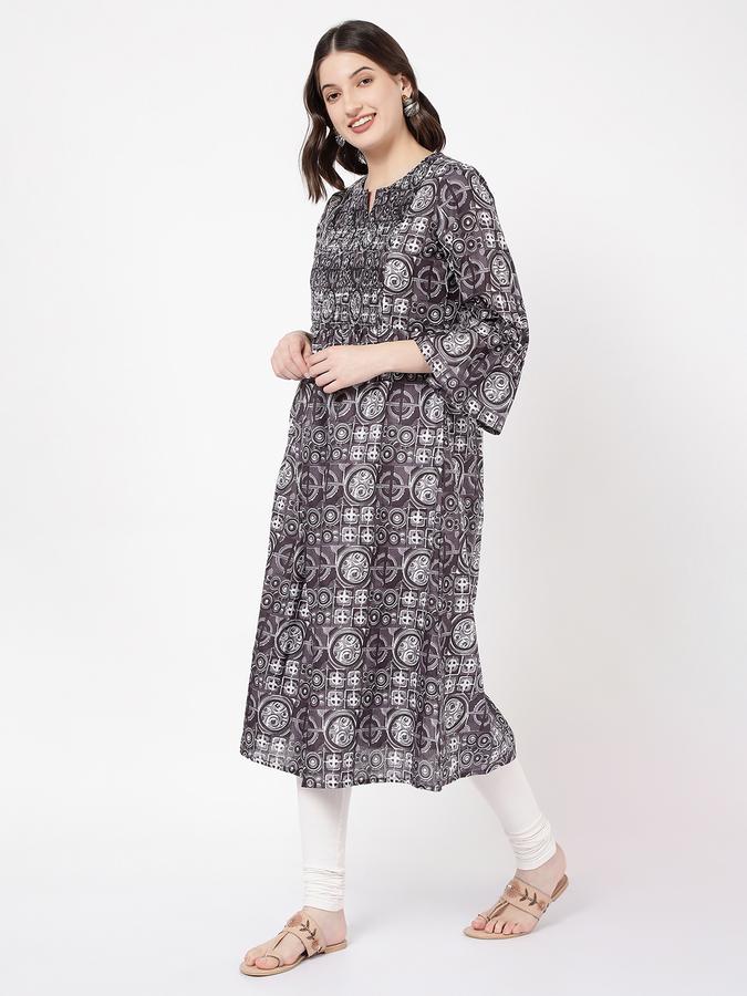 Women Printed Straight Kurta image number 1