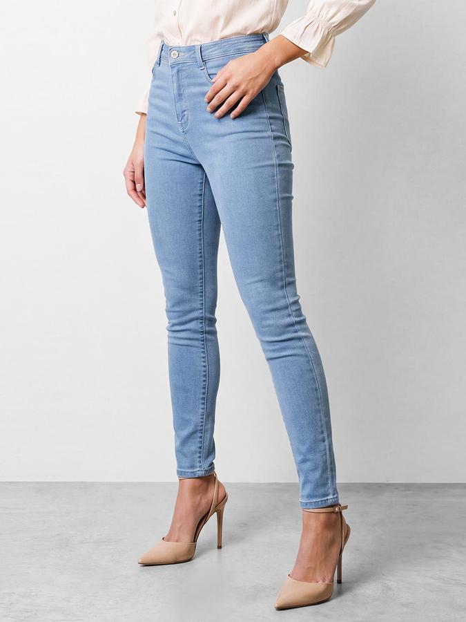 R&B Women Light Blue High-Rise Denim Jeans