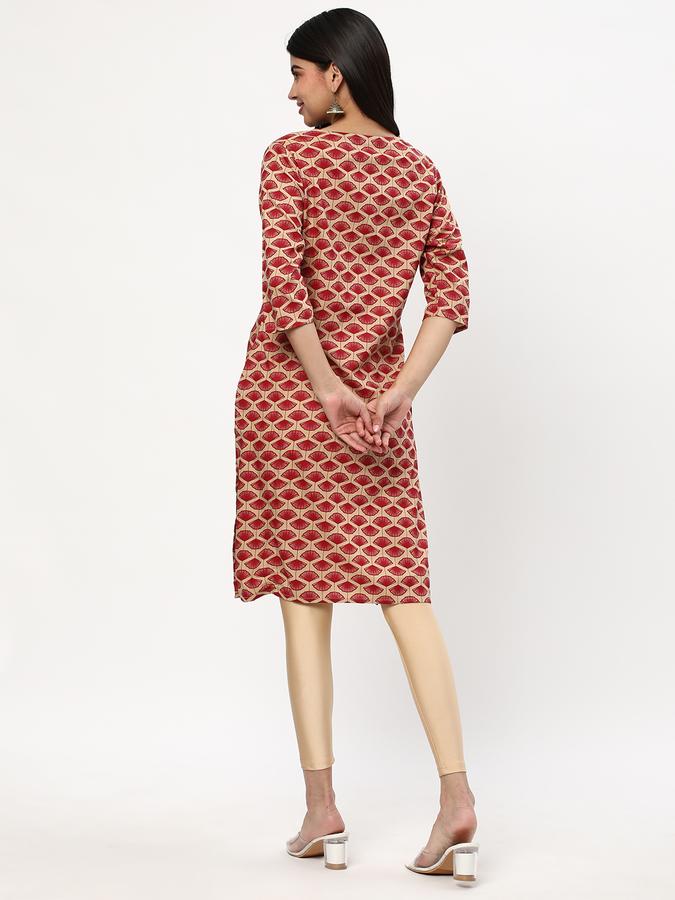 Women Micro Print Kurta image number 2