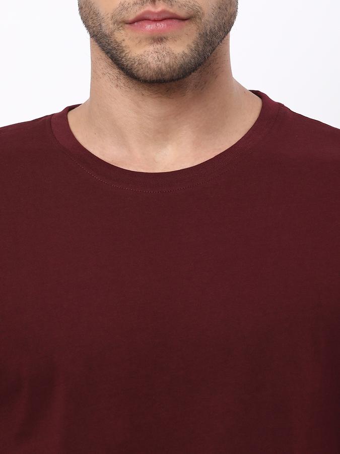 Men Regular Fit Crew-Neck T-Shirt image number 3