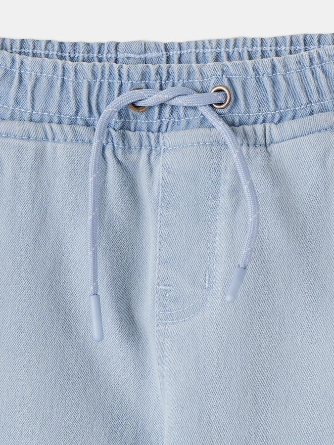 Faded Jogger Jeans with Drawstring Waist image number 2