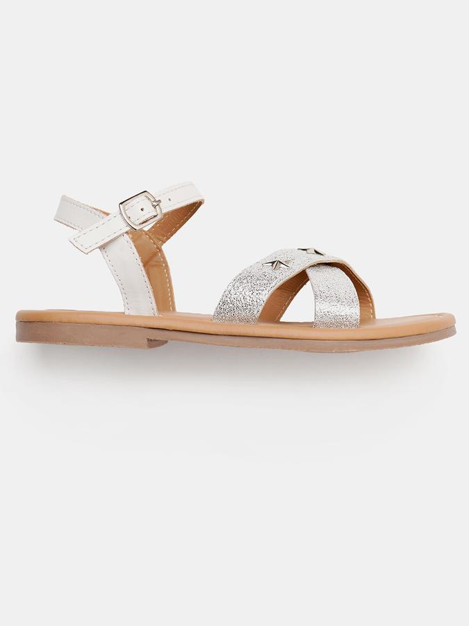 Girls Criss-Cross Flat Sandals image number 1