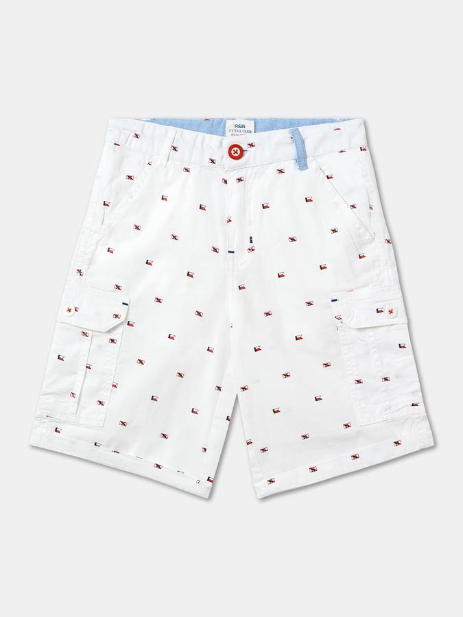 R&B Boys White Shorts & 3/4Ths image number 0
