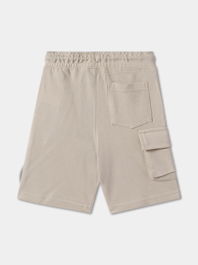 R&B Boys' Beige Printed Shorts