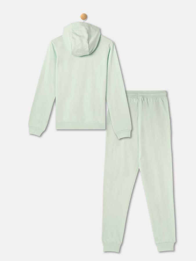 Girls Cotton Graphic Hoodie and Joggers Set