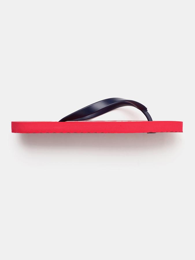 Men Typographic Print Thong-Style Flip-Flops image number 1