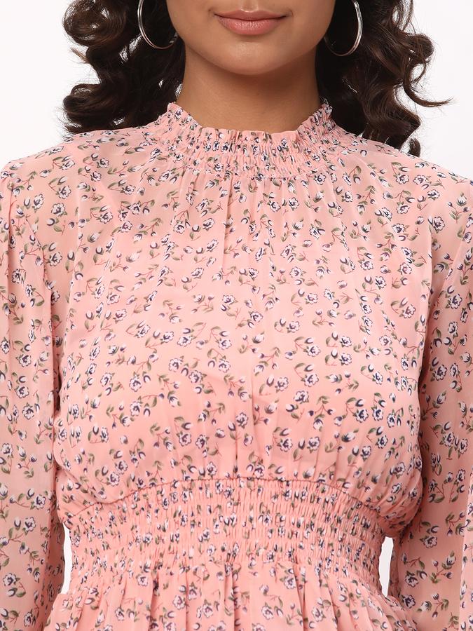 Women Floral Print A-Line Dress image number 3