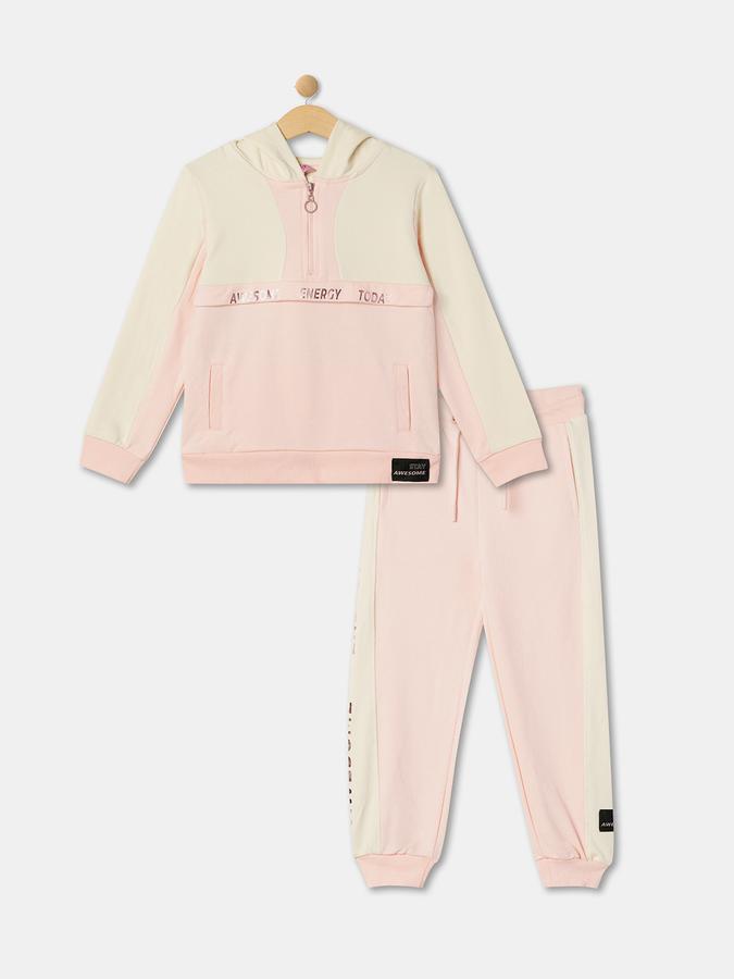 R&B Girls Pink T-Shirt & Pyjamas Set image number 0