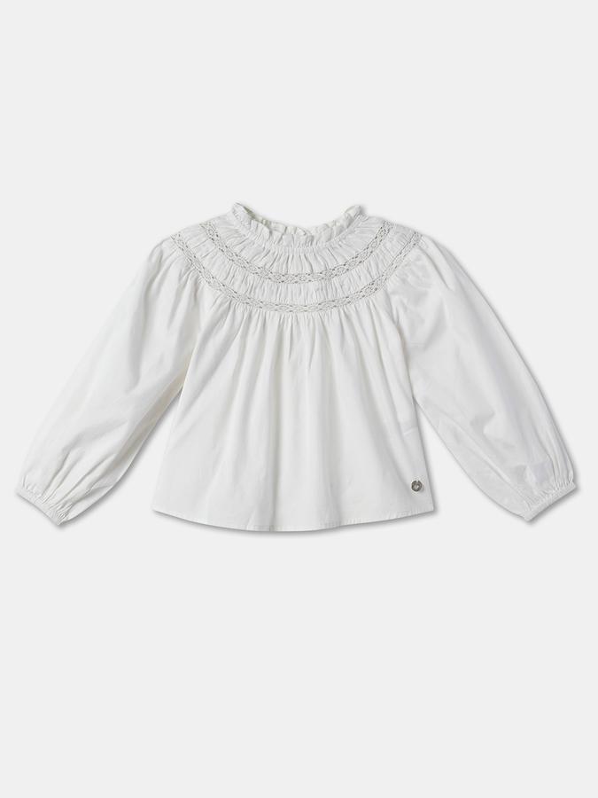 Girls Round-Neck Top with Full-Sleeves image number 0