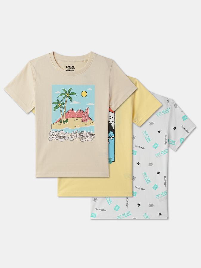 Boys Regular Fit Short Sleeve Crew Neck T-Shirt