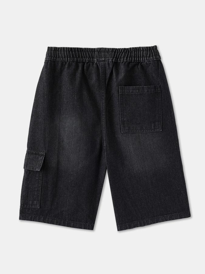 Boys Cotton Regular Fit Mid Waist Woven Shorts