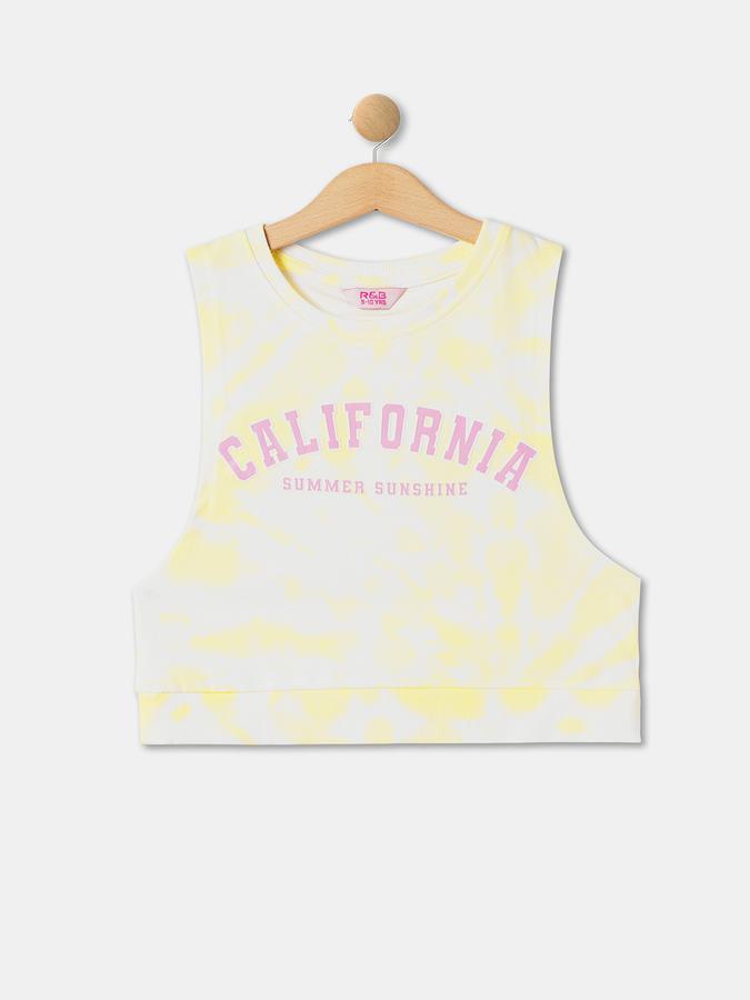 R&B Girl's All Over Printed Sleeveless Top & Bottom Sets image number 2