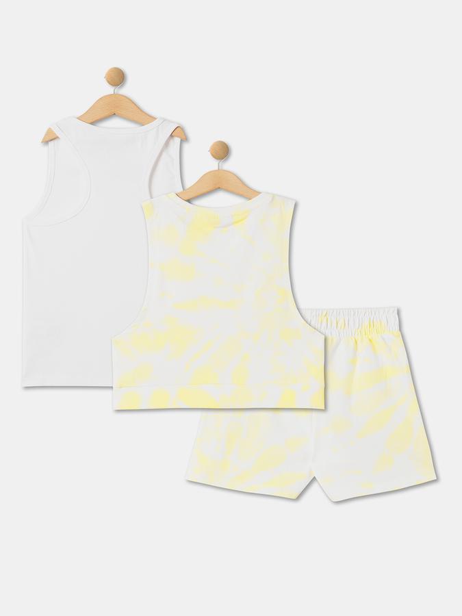 R&B Girl's All Over Printed Sleeveless Top & Bottom Sets image number 1