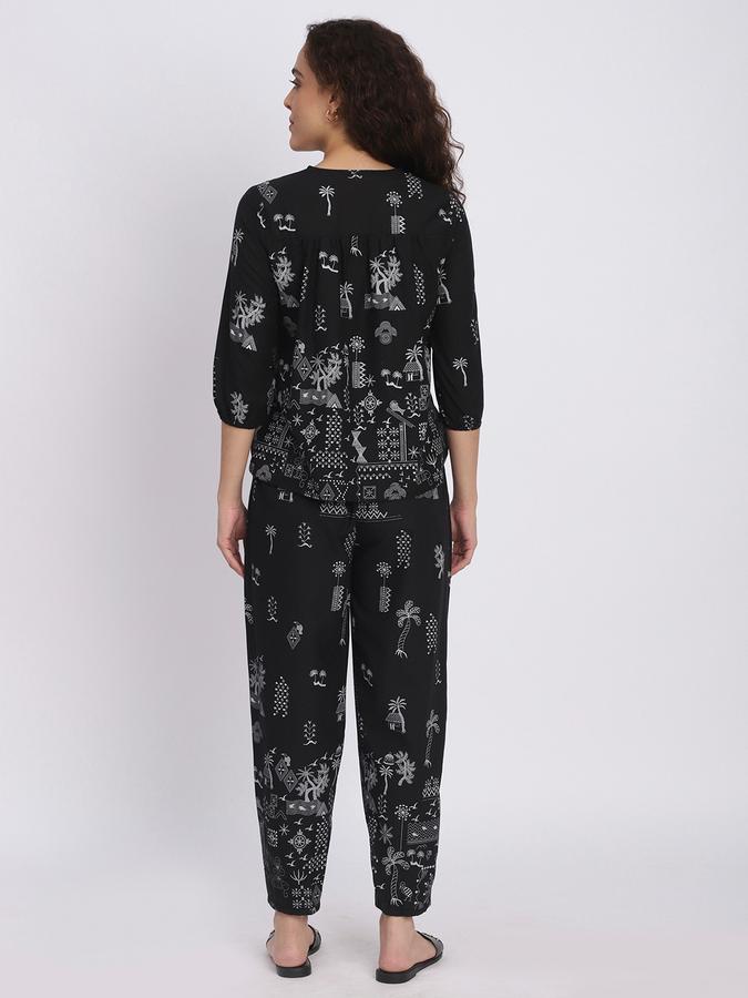 Women Cotton Printed Kurta And Pants Set