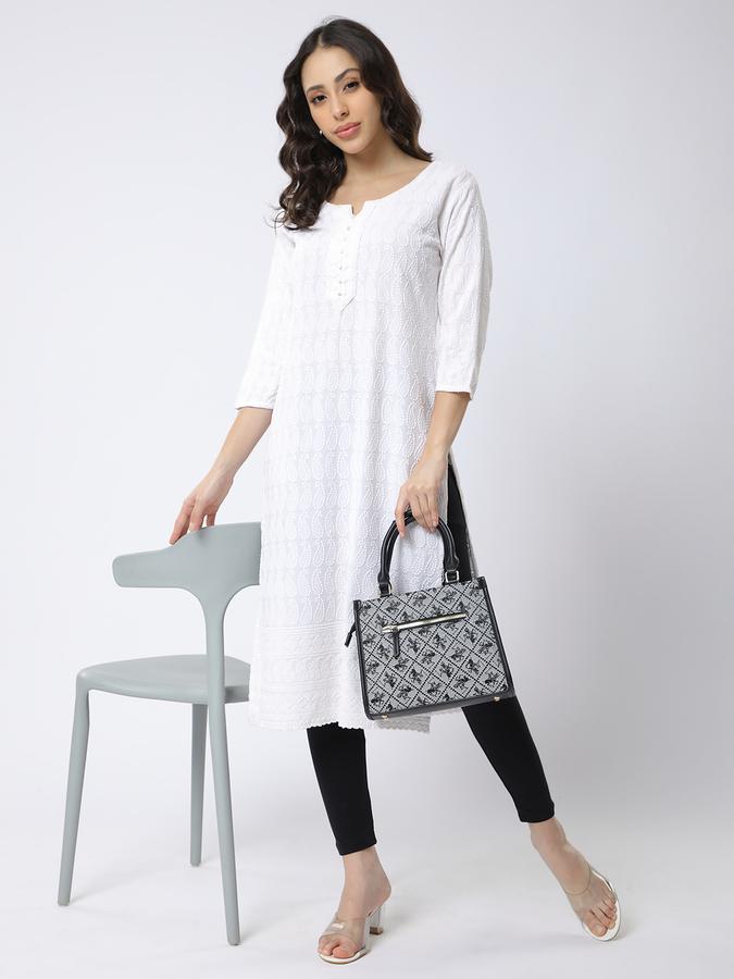 Women Cotton Elasticated Waist Full Length Solid Leggings