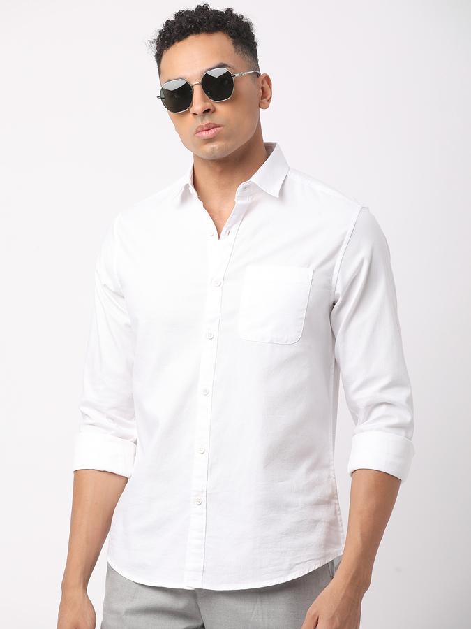 Men Regular Fit Spread-Collar Shirt image number 0