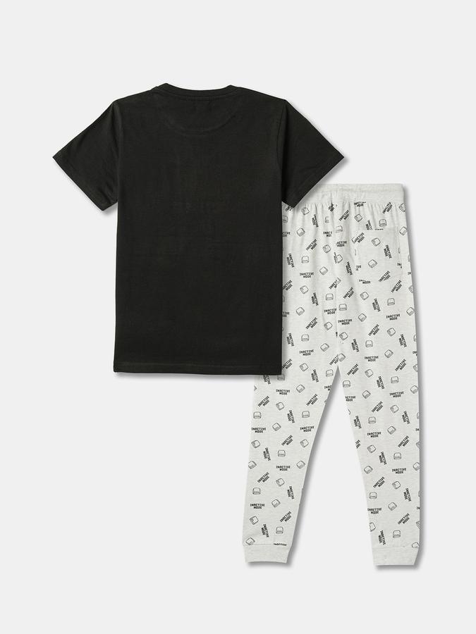 Boys Graphic Print Short Sleeve Crew Neck Sleepwear Set