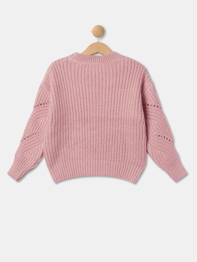 Girls Acrylic Pullover Cardigan image number 1