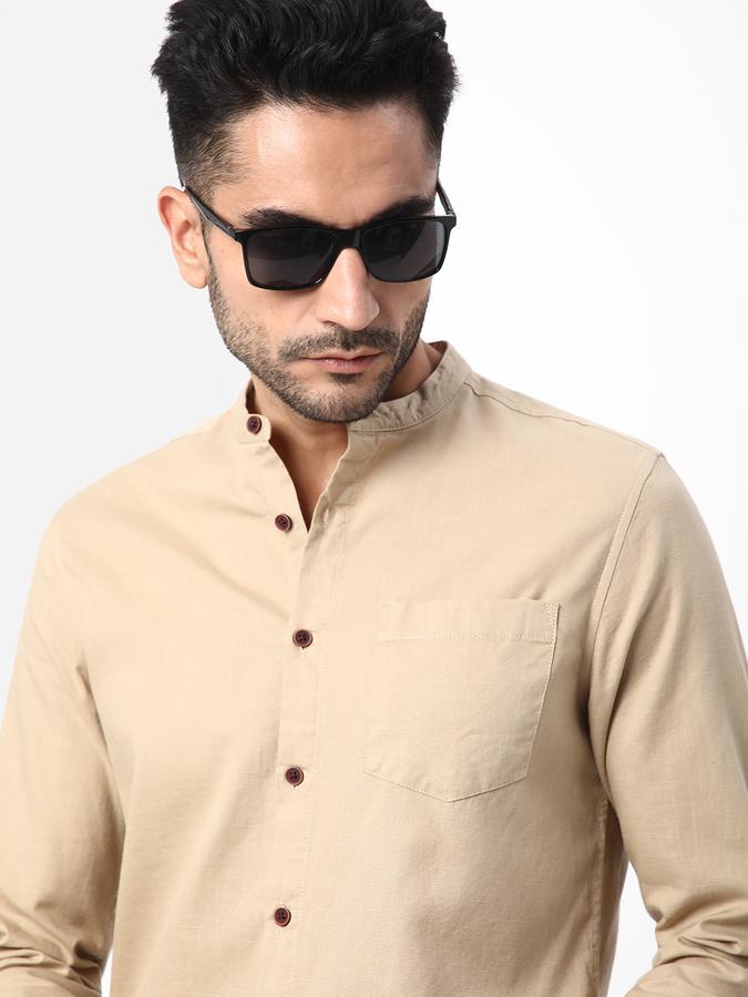 R&B Men's Solid Shirt With Single Pocket image number 0