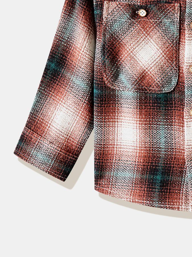 R&B Boys' Brown Checked Shirt