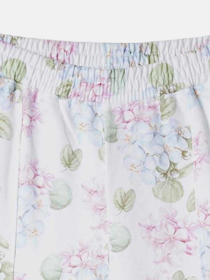 Girls Floral Print Straight Palazzos  image number 3