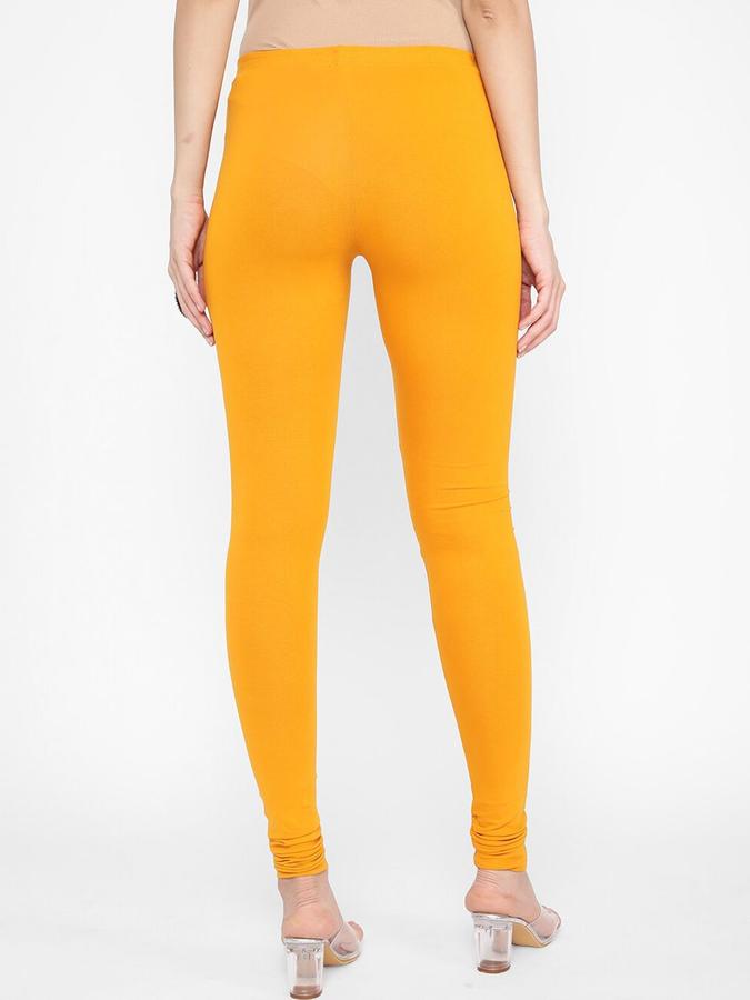 R&B Women Mustard Solid Leggings