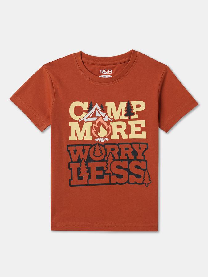 Boys Graphic Print Pure Cotton Regular T Shirt image number 0
