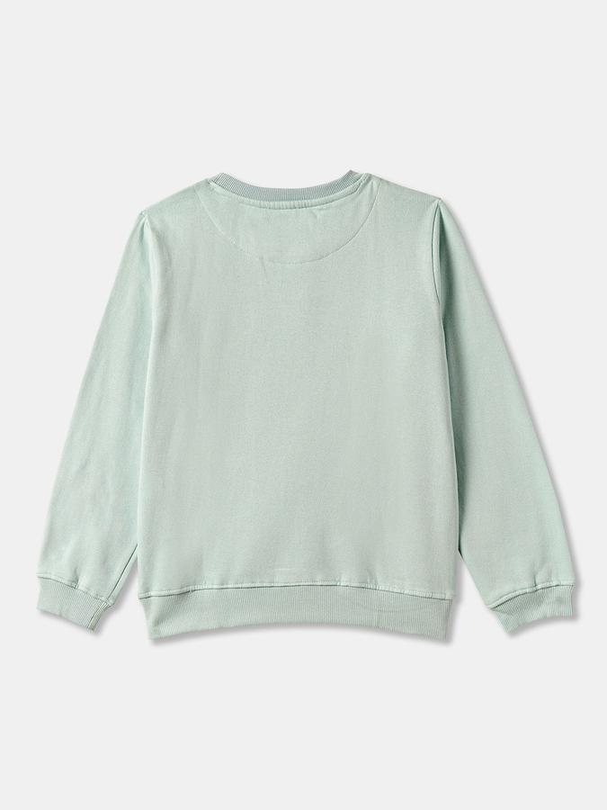 Girls Graphic Regular Fit Long Sleeve Crew Neck SweaT-Shirt