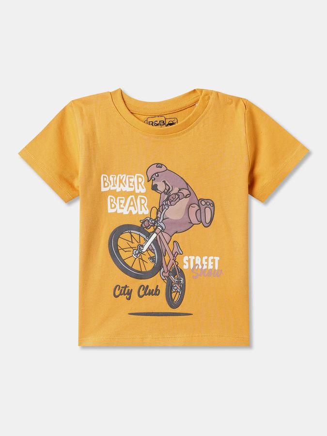 Baby Boys Graphic Print Pure Cotton Regular T Shirt image number 2