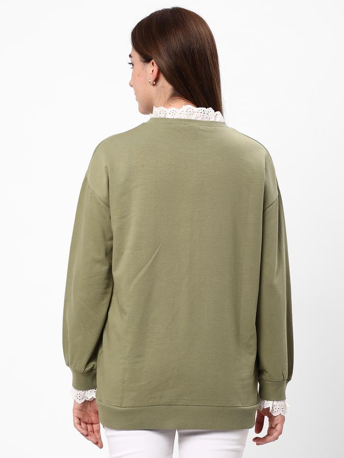 Women Schifilli Embroidered Round-Neck Sweatshirt image number 2