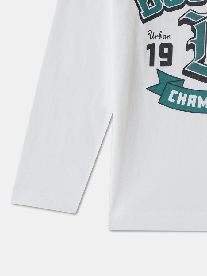 Boys Cotton Regular Fit Crew Neck Graphic T-shirt