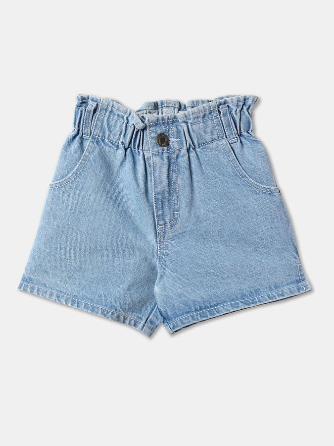 Girls Washed Regular Fit Shorts