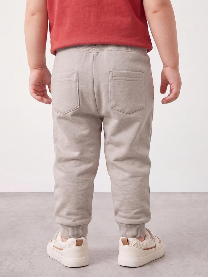 R&B Boys Beige Graphic Print Elasticated waist Jogger Pant 