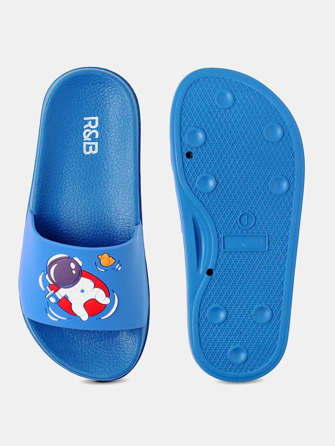 Boys Space Printed Slides Flip-Flops image number 3