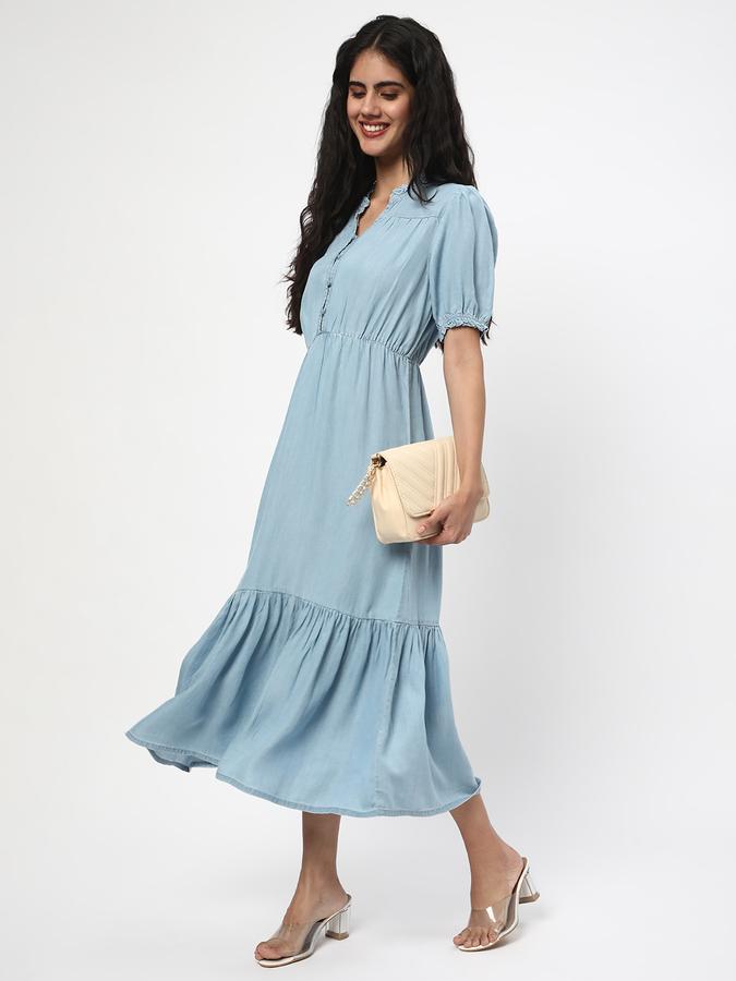 Women Dyed/Washed A-Line Dress image number 1