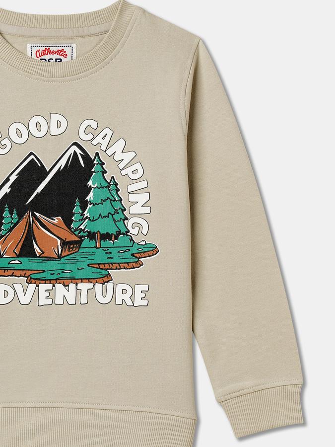 Full Sleeve Graphic Print Boys Sweatshirt image number 2