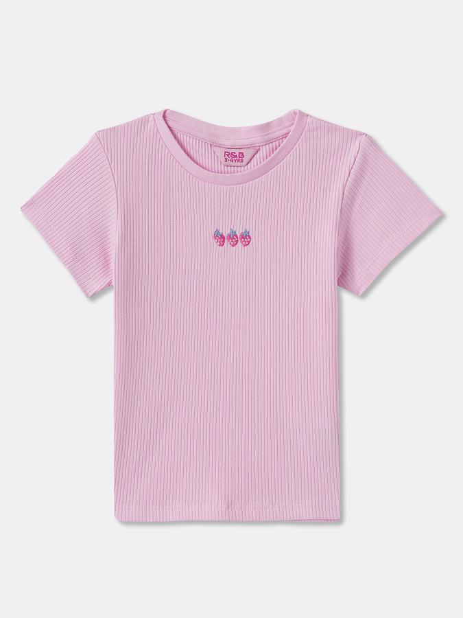 Girls Graphic Print Pure Cotton Regular T Shirt image number 2