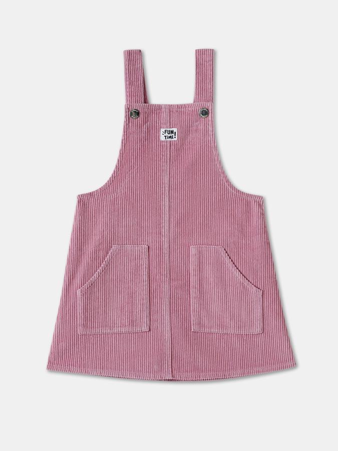 Girls Cotton Floral Long Sleeve Top and Dungarees Set