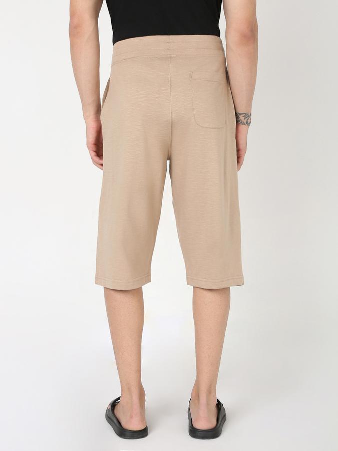 Men Heathered Regular Fit Shorts image number 3