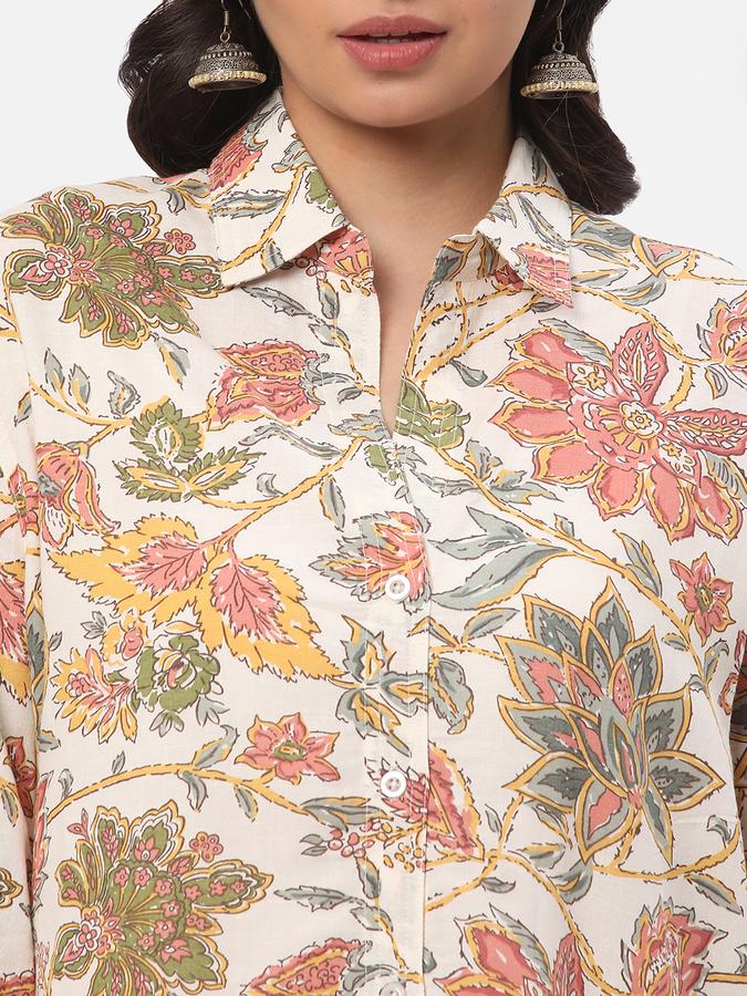 Women Floral Print Regular Fit Top image number 3